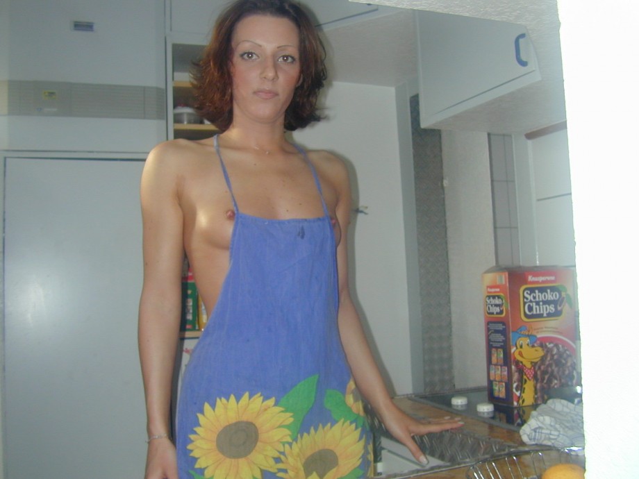 Cute girl in kitchen