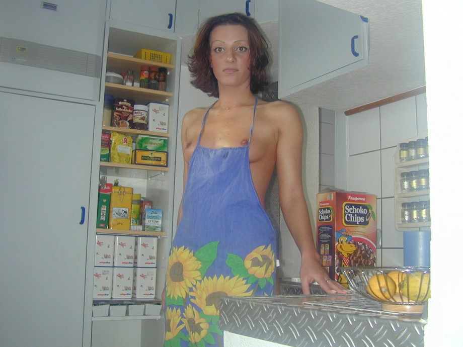 Cute girl in kitchen