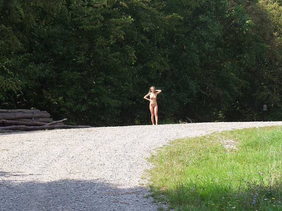 Naked girl at public 03