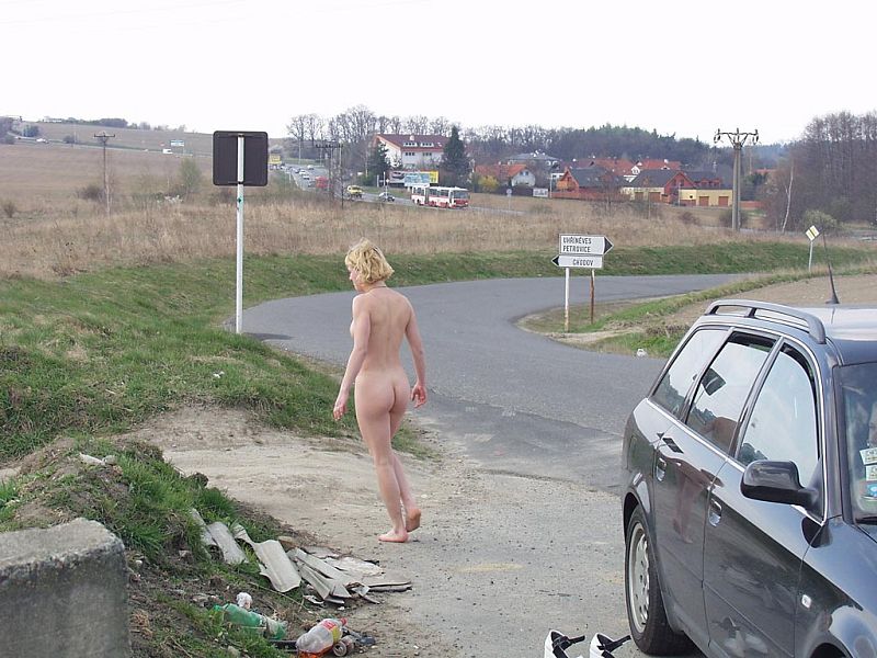 Naked girl at public 06