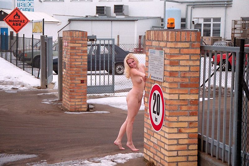 Naked girl at public 06