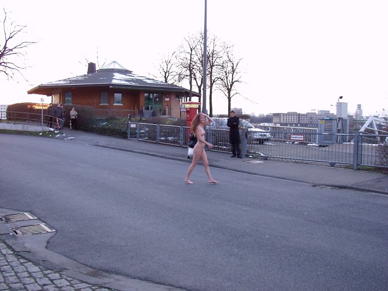 Naked girl at public 13