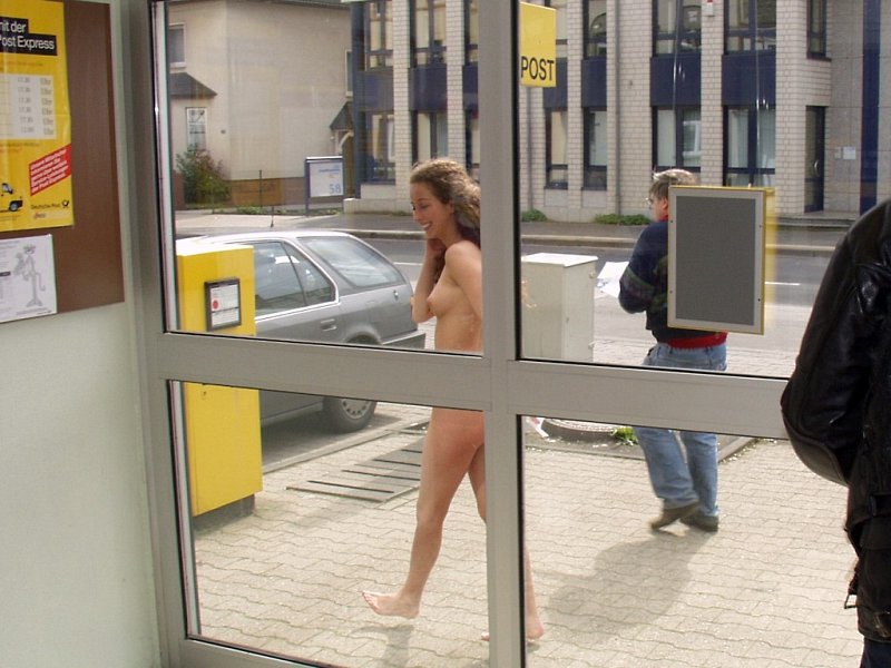 Naked girl at public 13