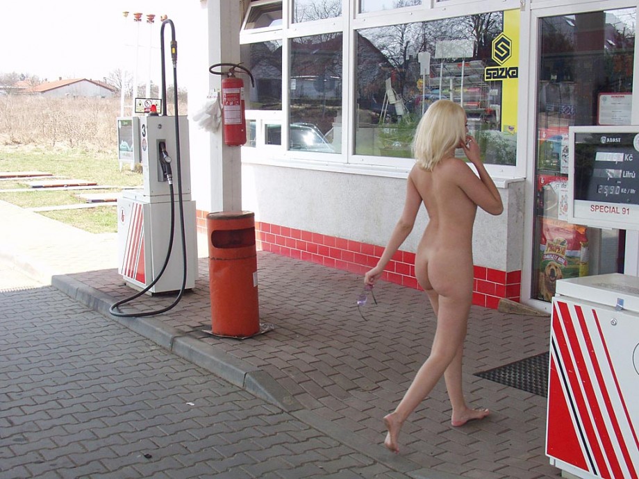 Naked girl at public 15