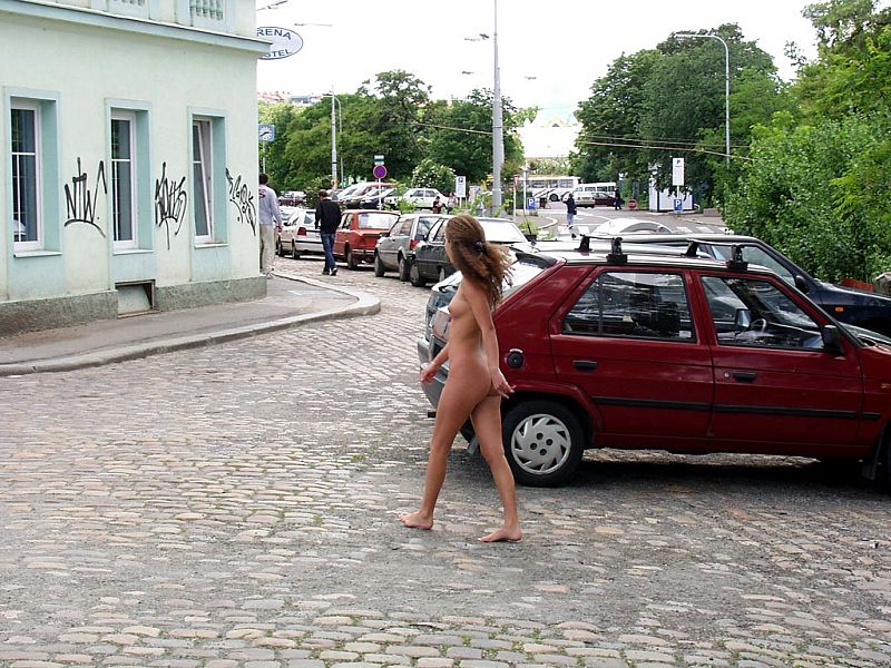 Naked girl at public 19