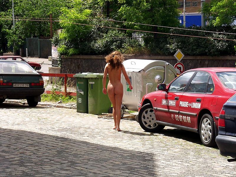 Naked girl at public 19