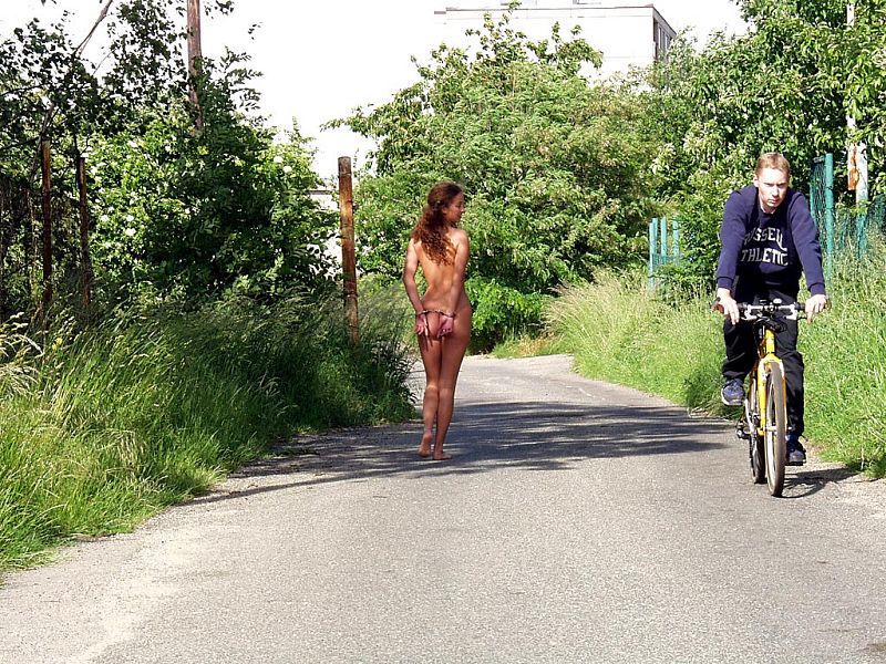 Naked girl at public 19