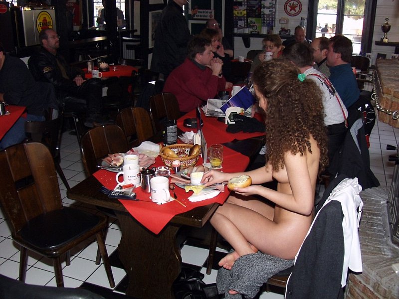 Naked girl at public 17