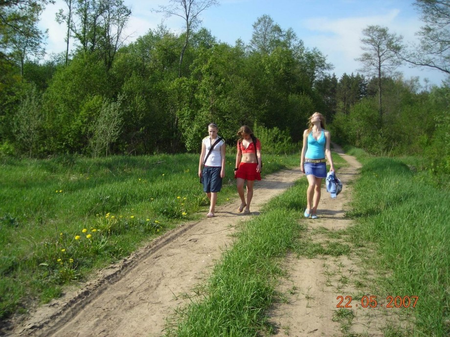 3 teens on a lake amateur set-89540