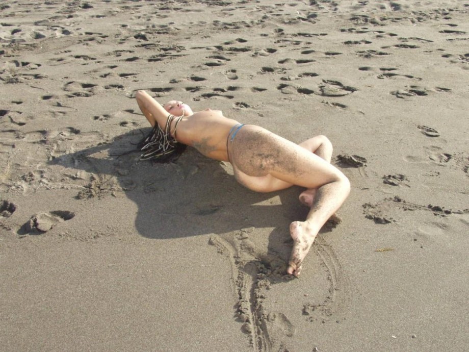 Charlotte naked on the beach -39793