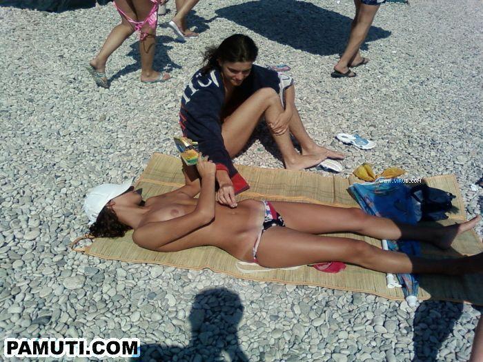 Petite candid cuties on the nude beach