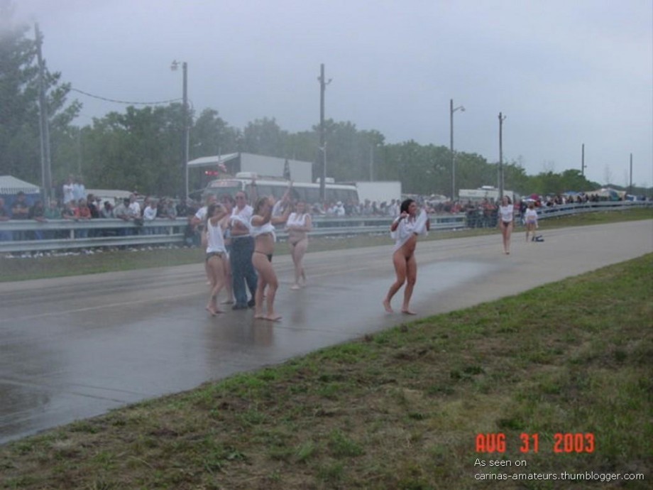 Public - wet t-shirt babes 