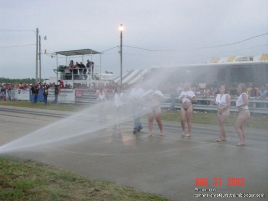 Public - wet t-shirt babes 