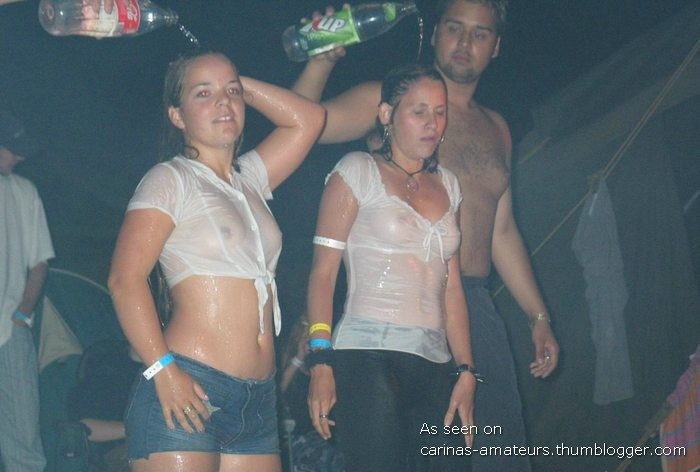 Wet t-shirt contest 01 - party