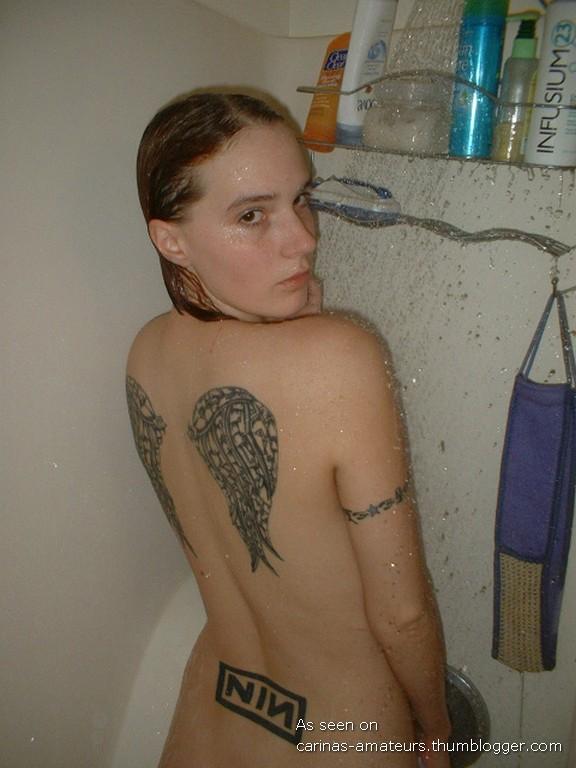 Girlfriend in the bathroom 