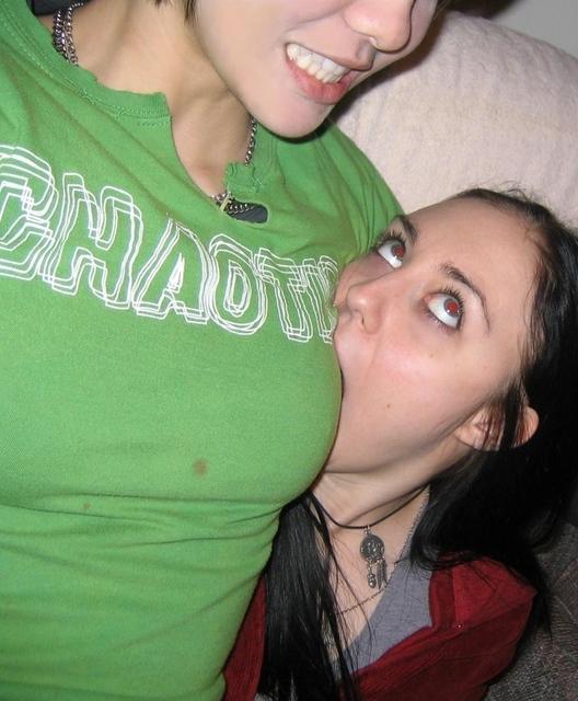 Cute college teen girls having some fun 