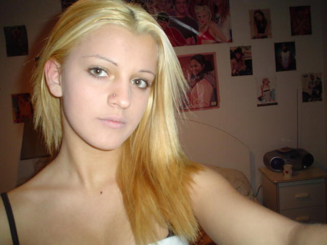 Blond teen girlfriend
