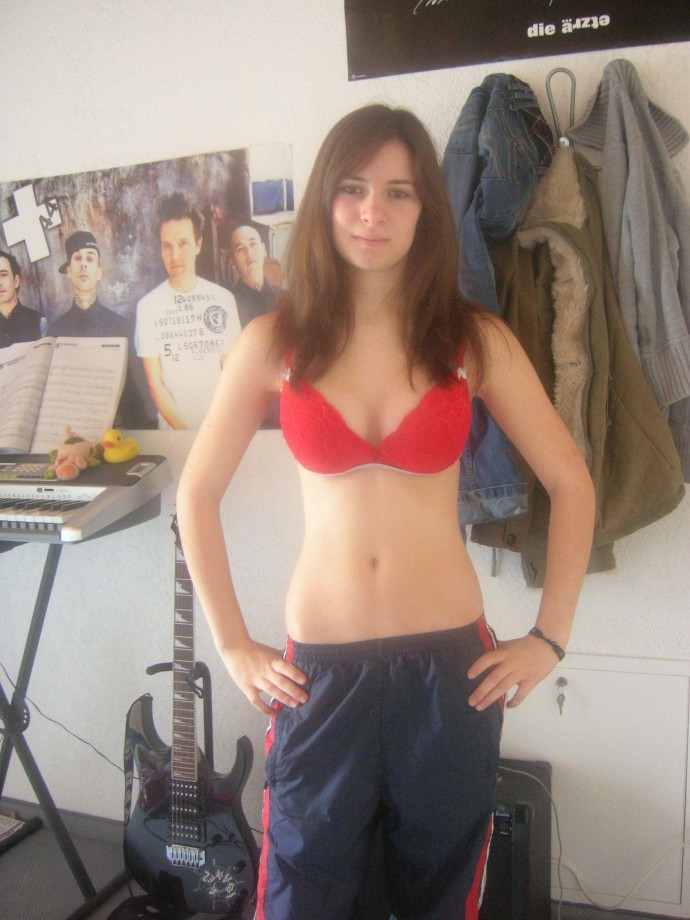 Brunette teen german - set