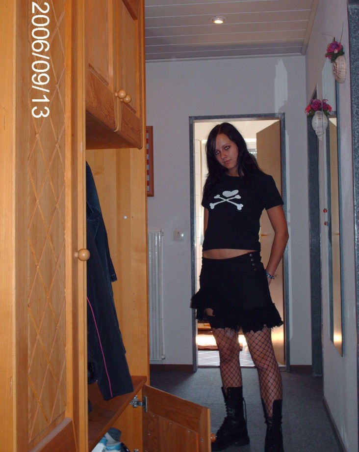 German brunette punk girlfriend