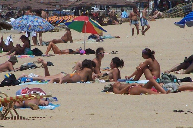 Naked on the beach 