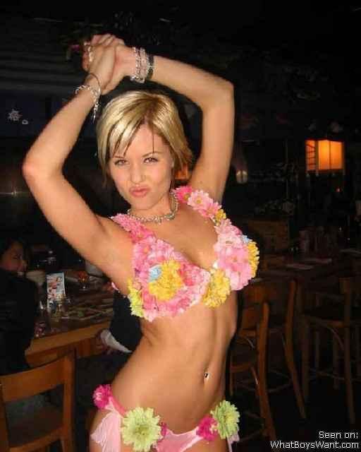 A girl at a party 50 