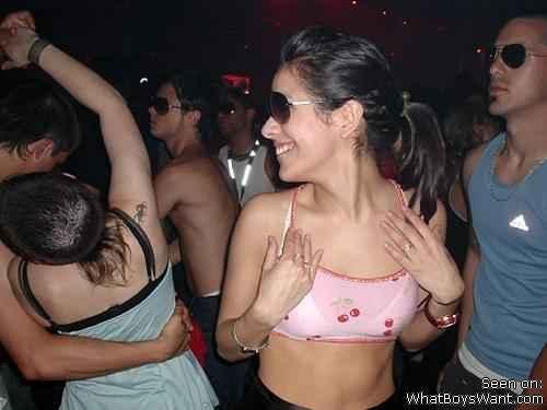A girl at a party 45 