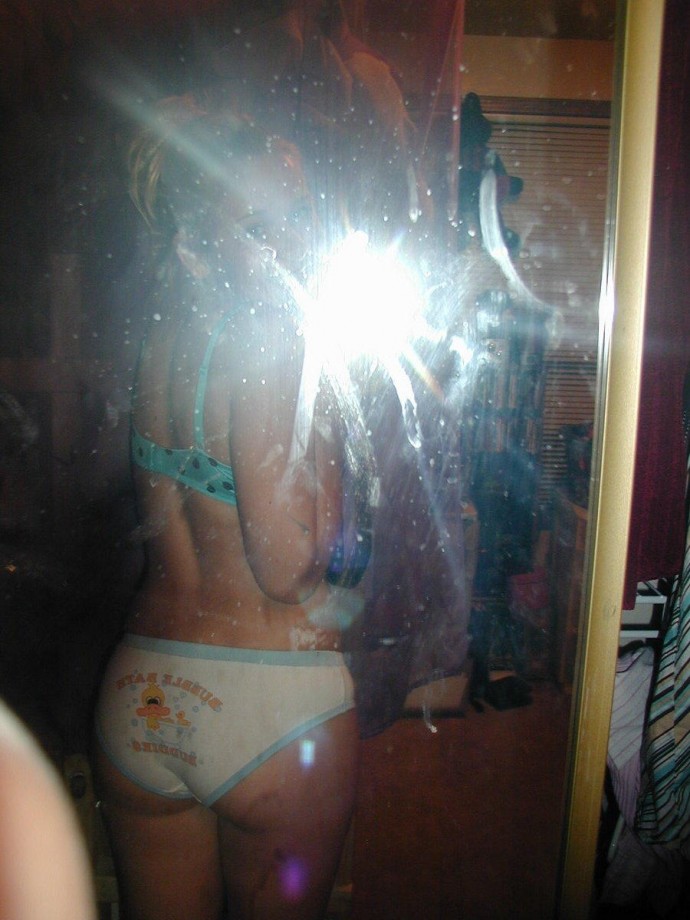 Selfshots of young girl