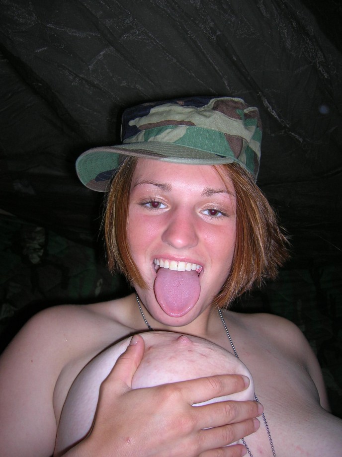 Sexy cute young soldier girls caught naked 