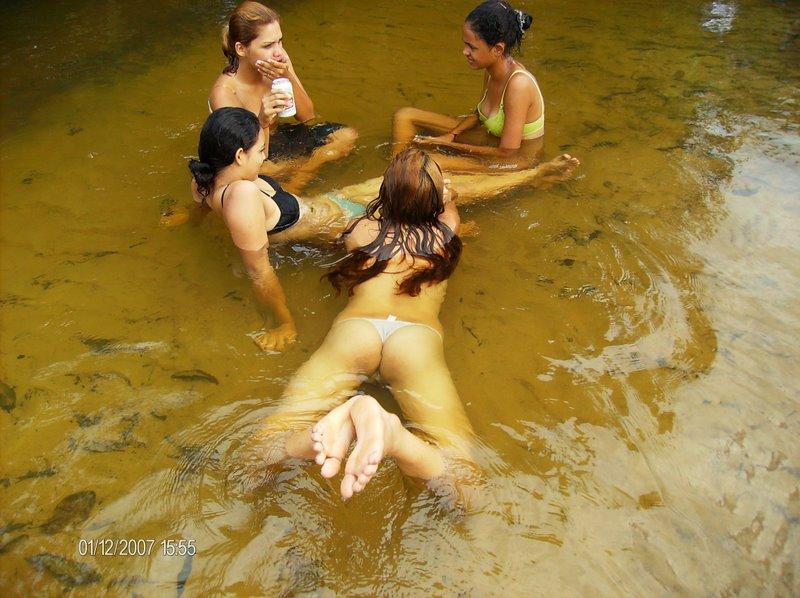 Brazilian girls by river