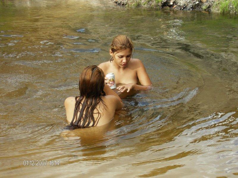 Brazilian girls by river