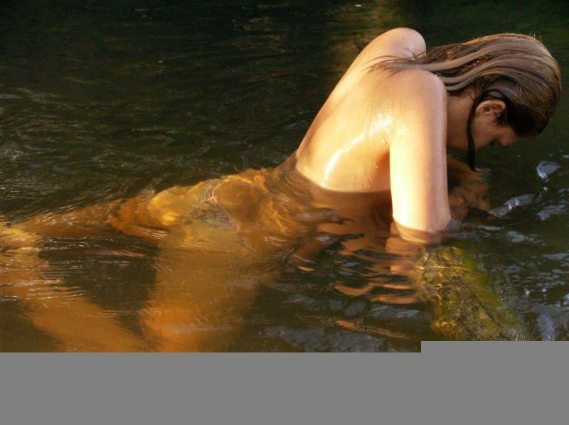 Brazilian girls by river