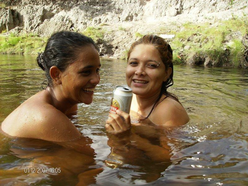 Brazilian girls by river