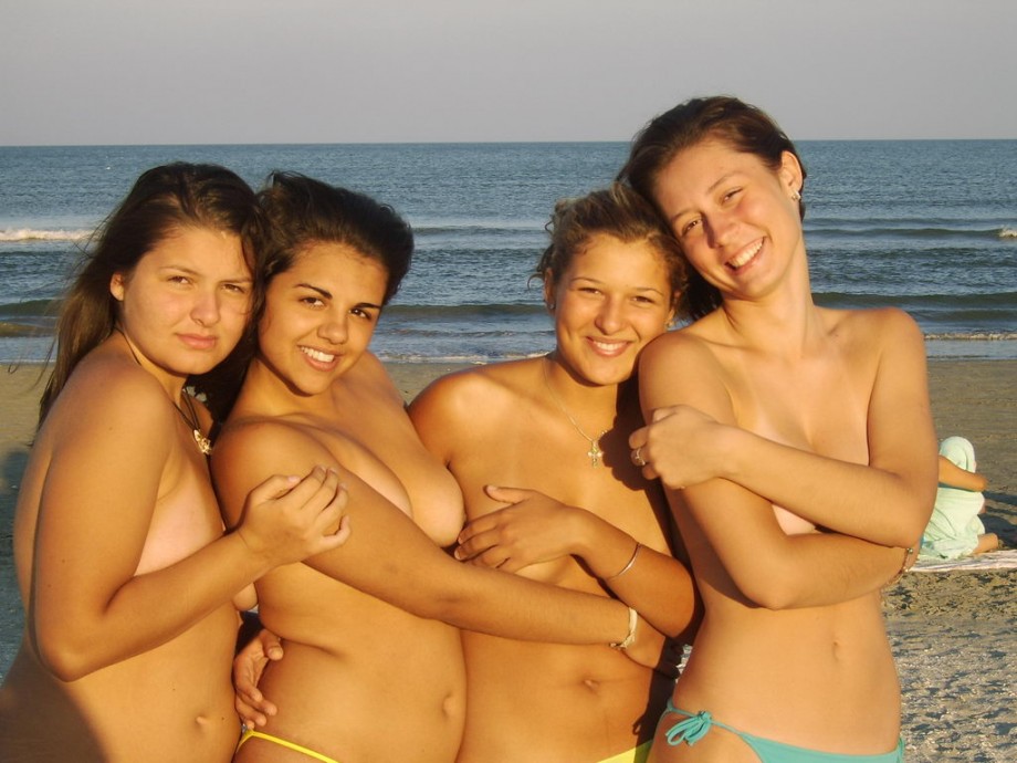 Nice girls at trip to nude beach