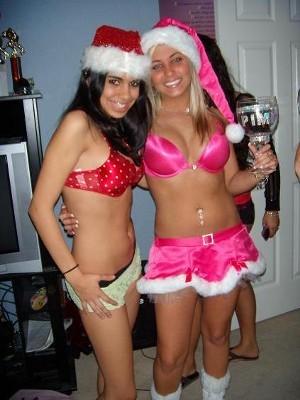 Happy nude girls christmas 2009