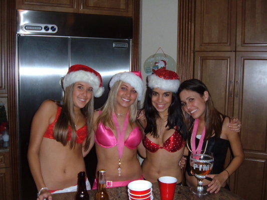 Happy nude girls christmas 2009