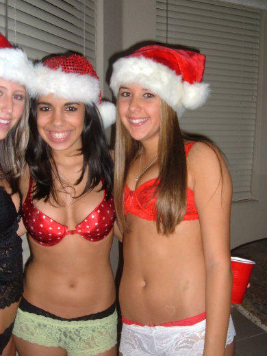 Happy nude girls christmas 2009