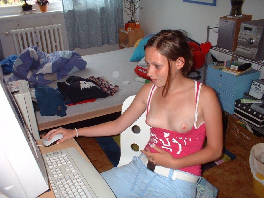 Girls at computer