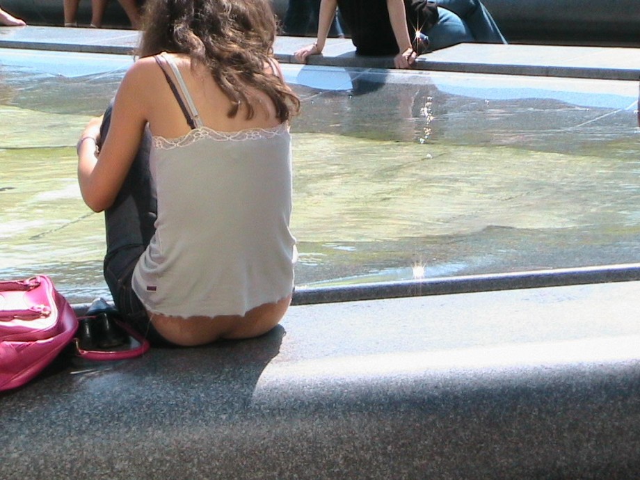 Candid voyeur teens outdoor street pics