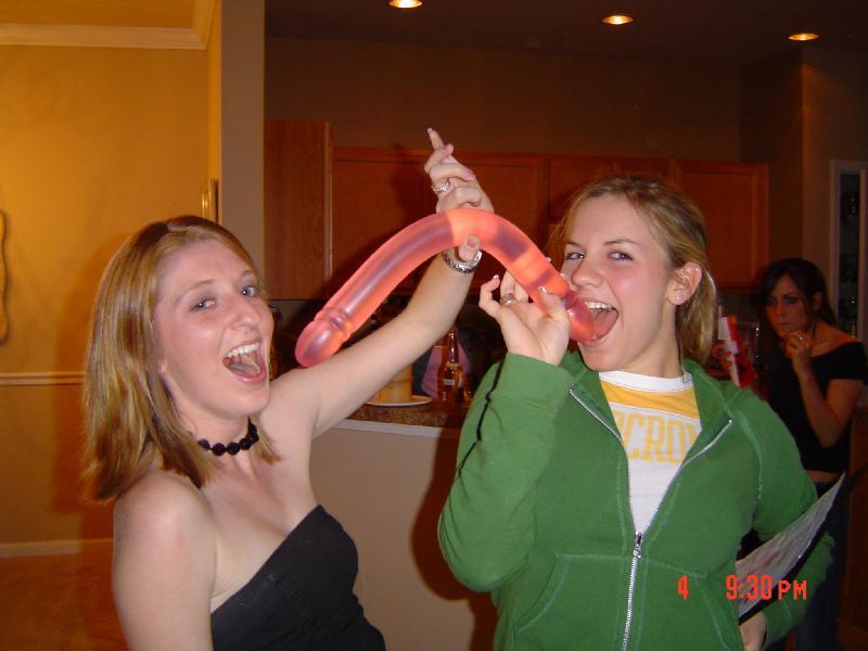 Amateur girls showing off their toys 