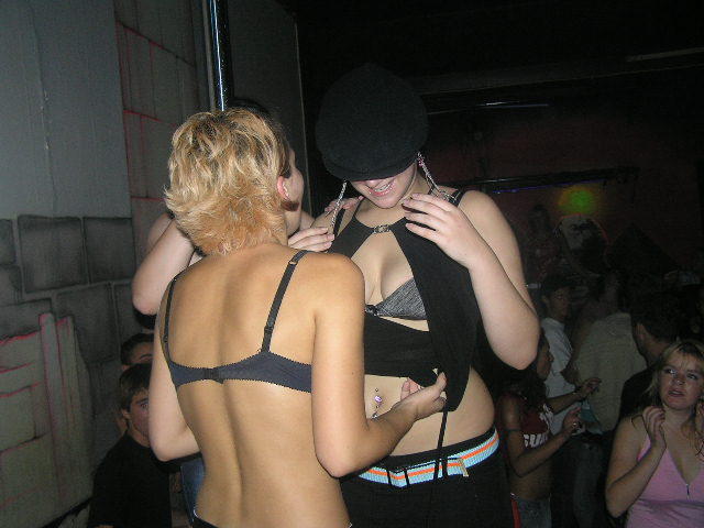 Hot teens stripping in the dance club 3 