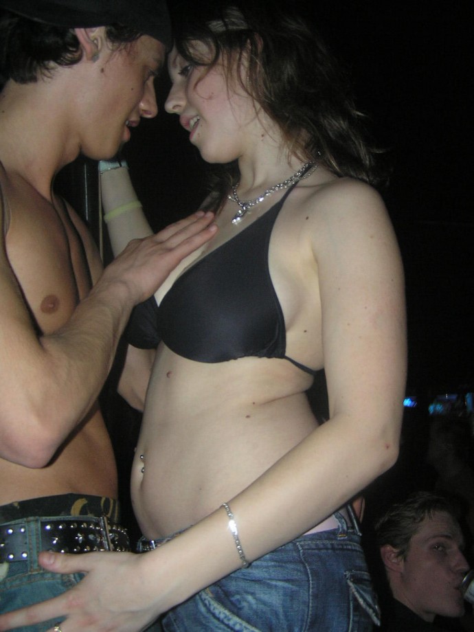 Hot teens stripping in the dance club 3 