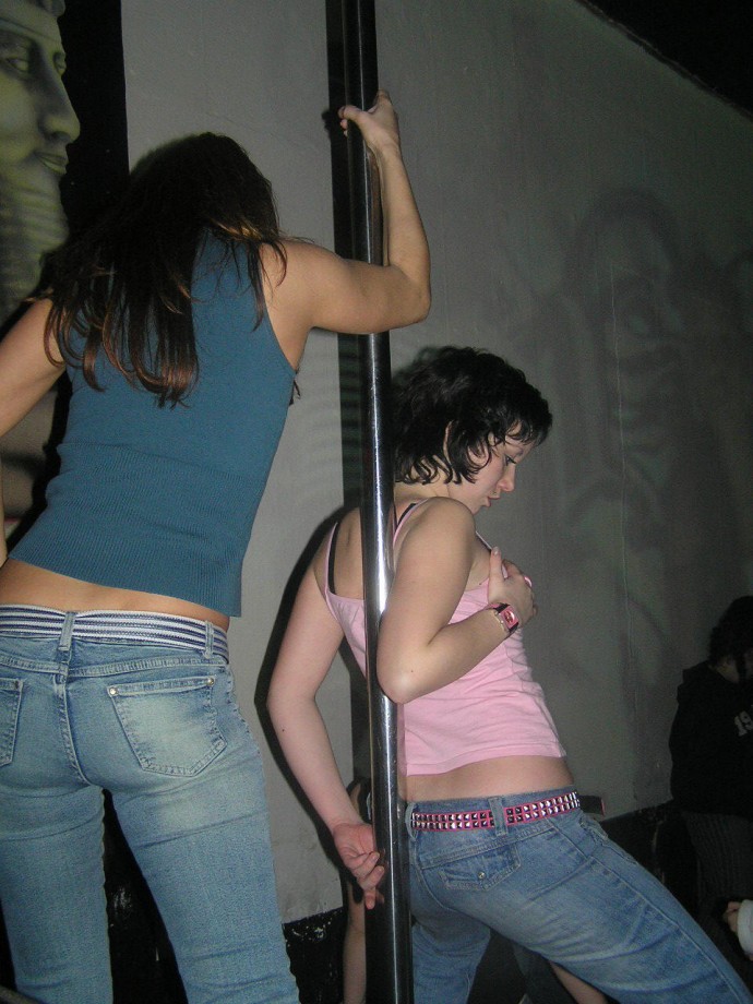 Hot teens stripping in the dance club 3 