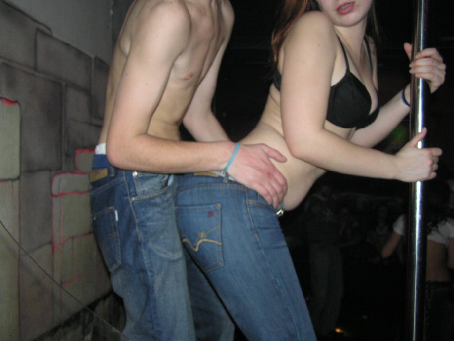 Hot teens stripping in the dance club 2 