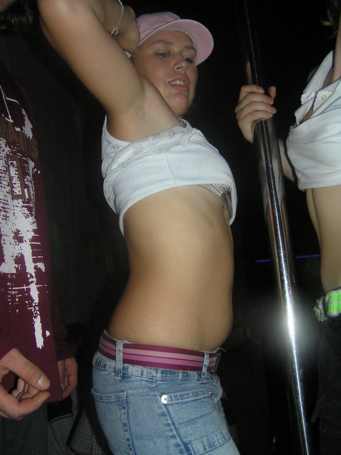 Hot teens stripping in the dance club 2 