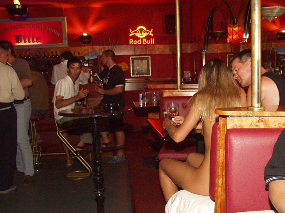 Public nude - lenka naked in bar