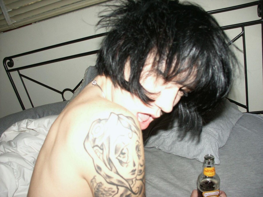 Gf drunk and naked punk goth emo 