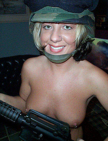 Young soldier girls caught naked - military - army