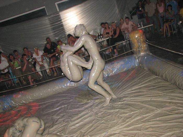 Mudwrestling girls