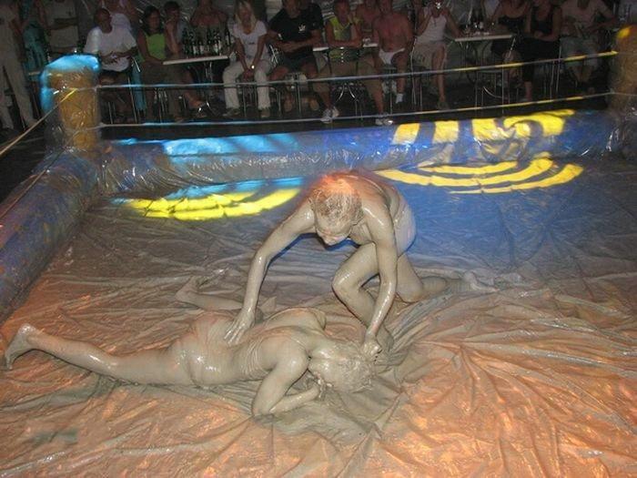 Mudwrestling girls