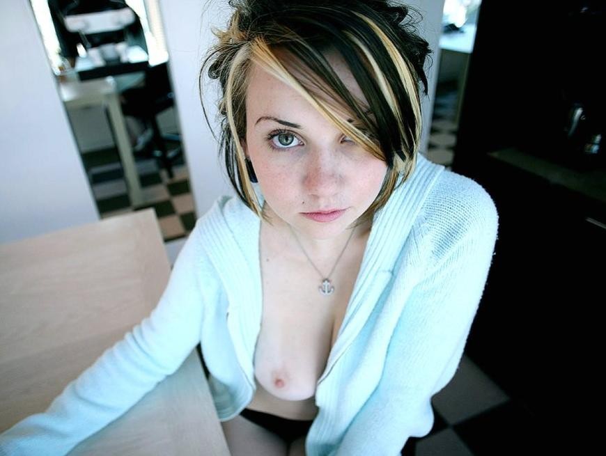 Emo teen with huge boobs 